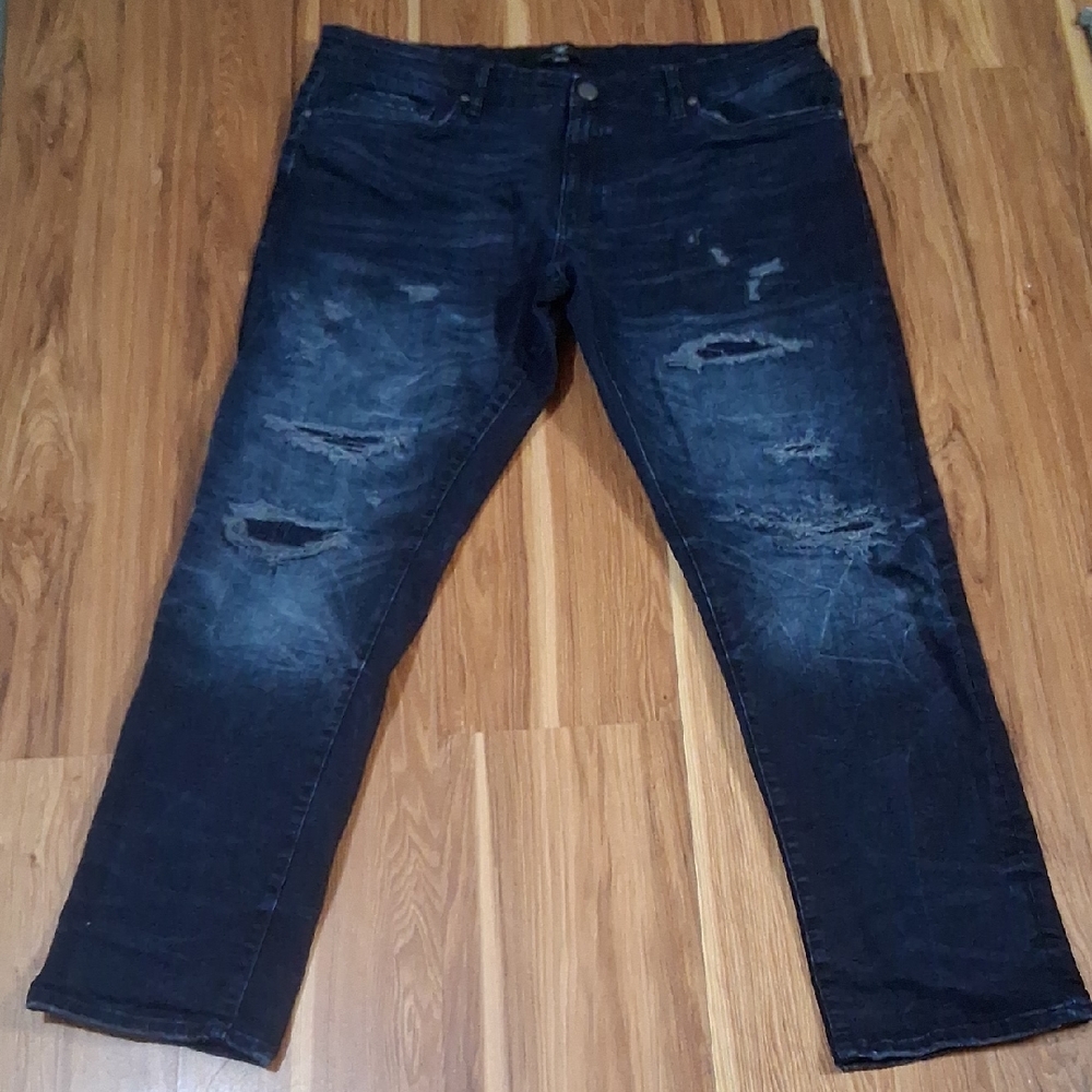 Men's Relaxed Fit Dark Blue Jeans